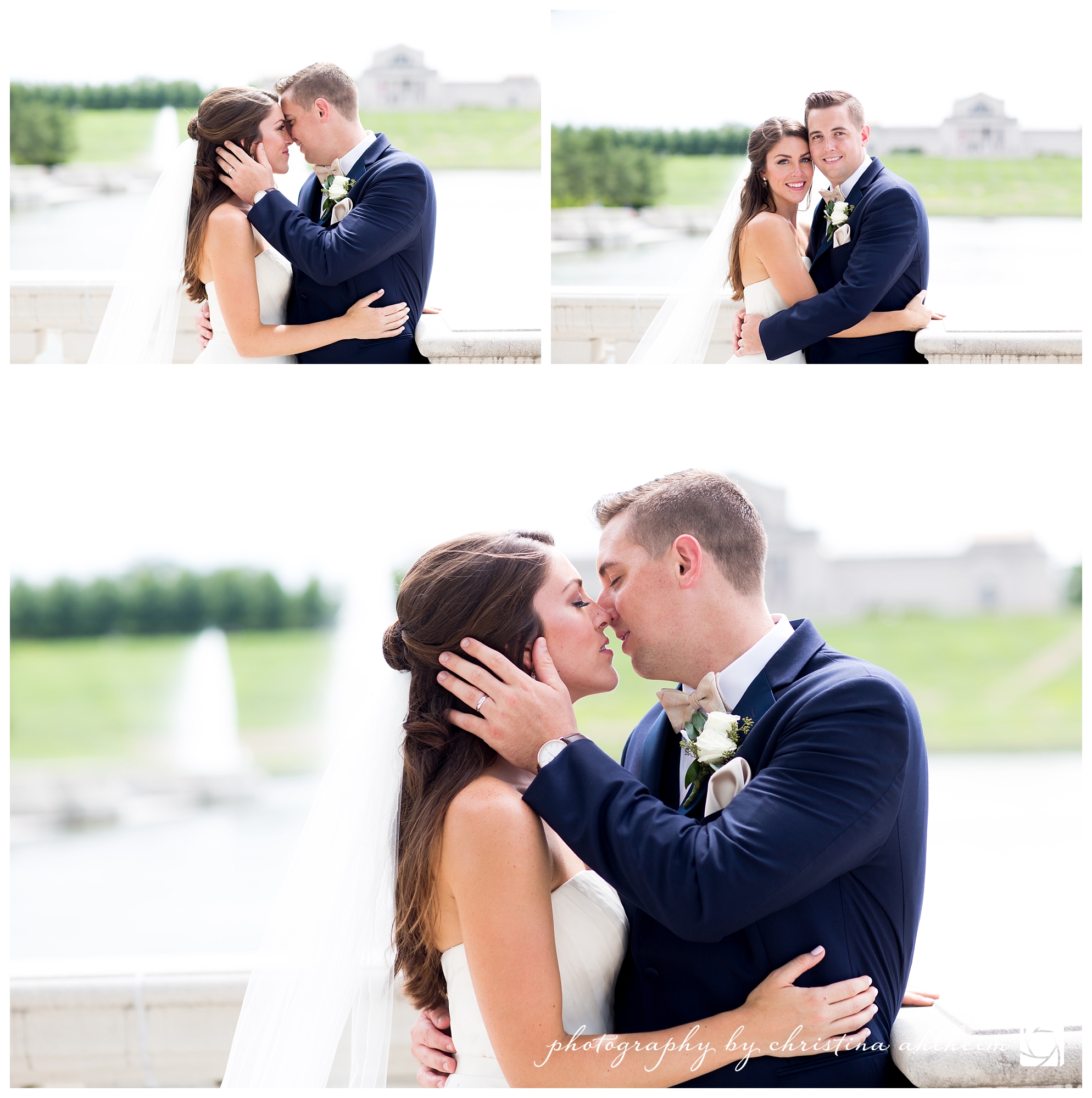 St Louis Wedding Photographer SLU Xavier Church Forest Park Clayton Plaza