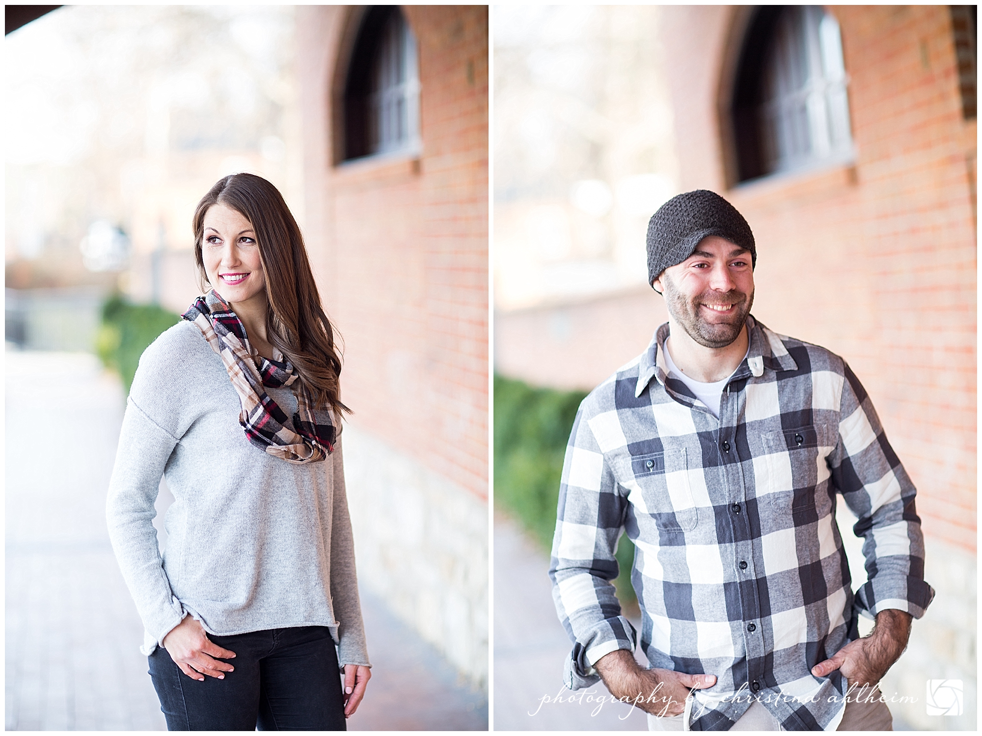 Downtown Hermann Winter Engagement Photography