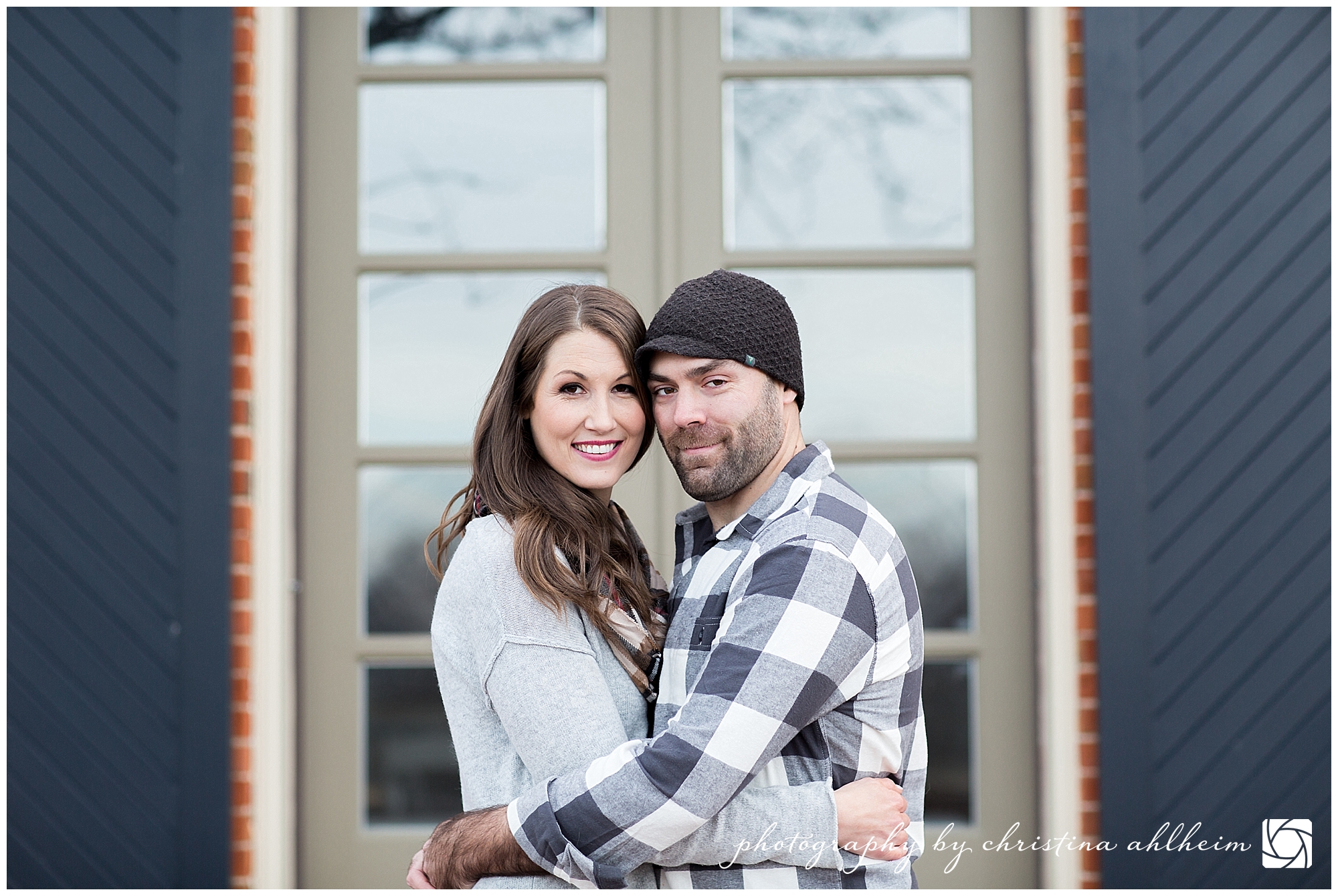 Downtown Hermann Winter Engagement Photography