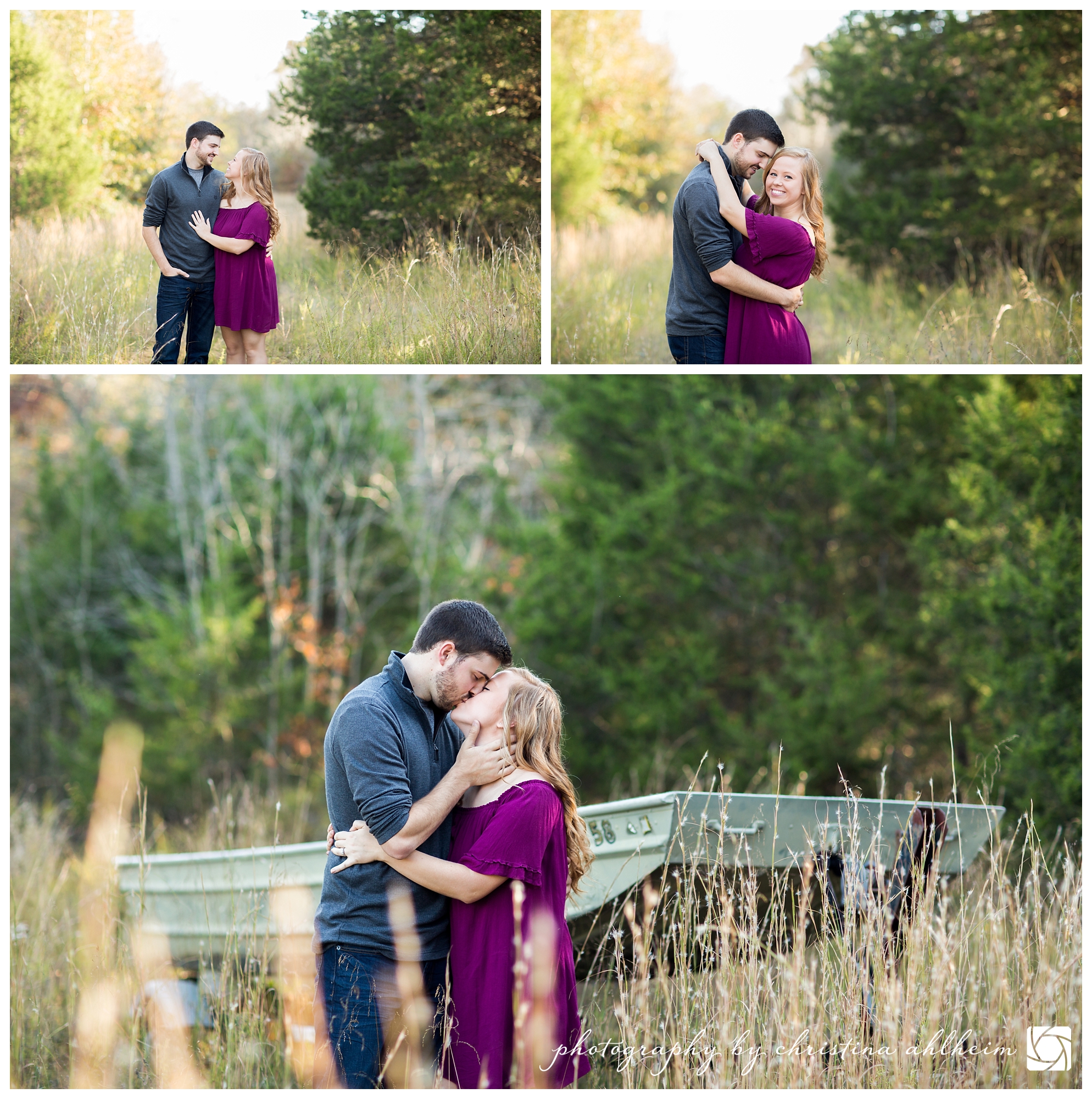 High Hill Missouri Fall Farm Engagement