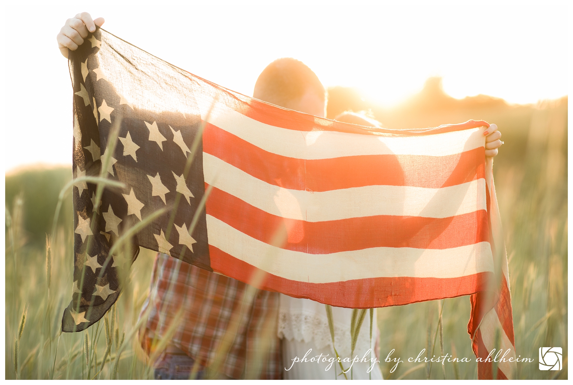 Small Town Farm Memorial Day Engagement Photographer