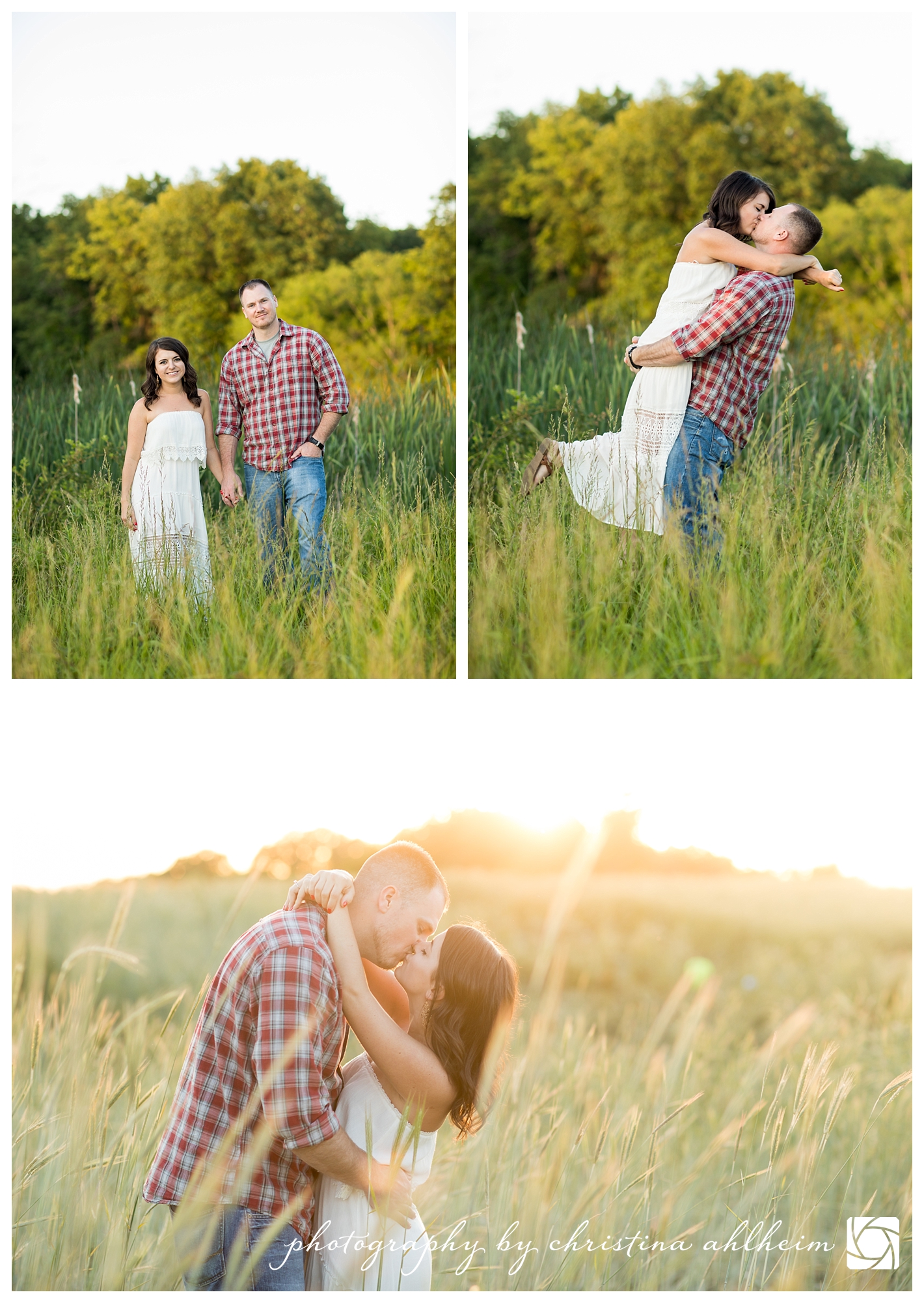 Small Town Farm Memorial Day Engagement Photographer