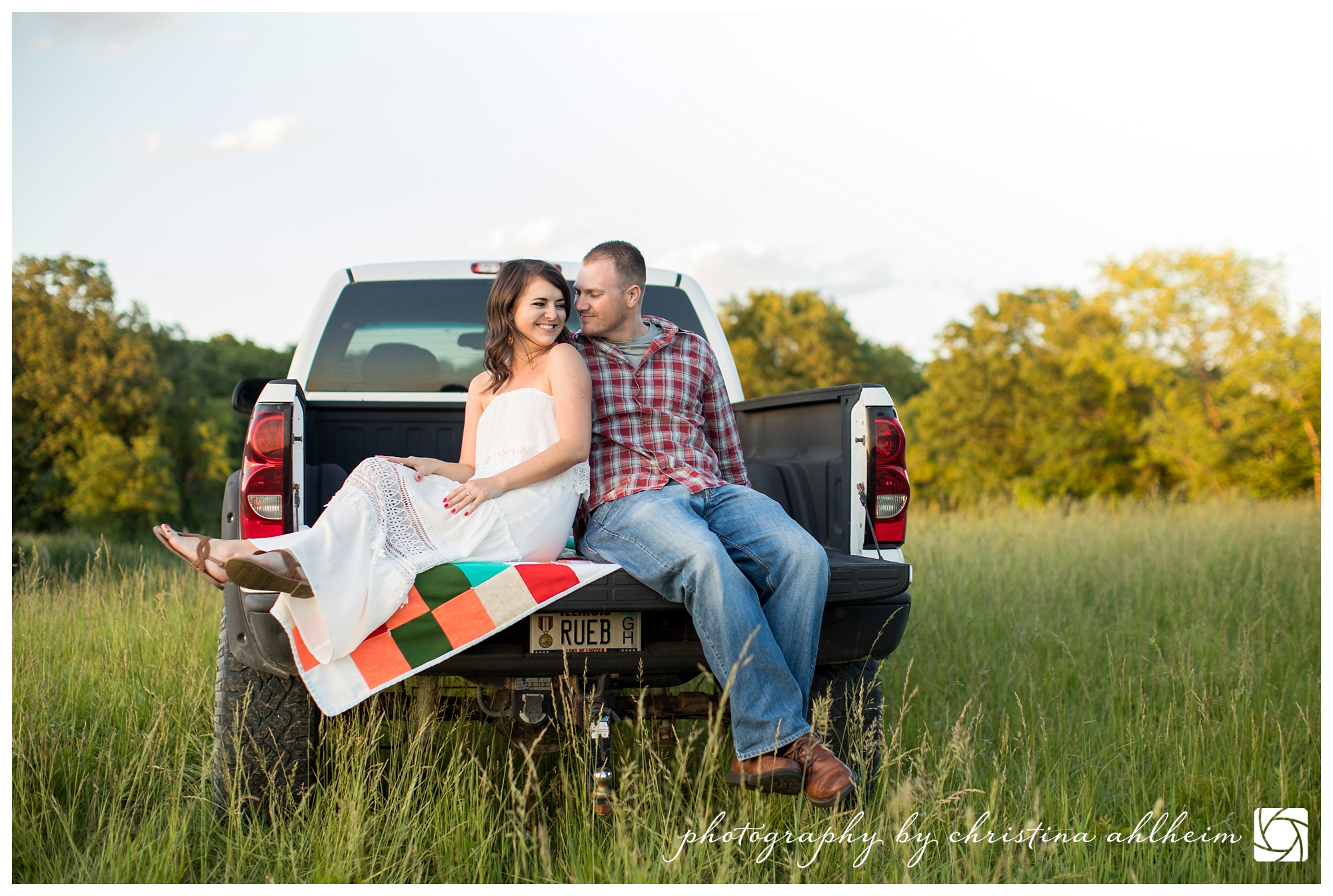 Small Town Farm Memorial Day Engagement Photographer