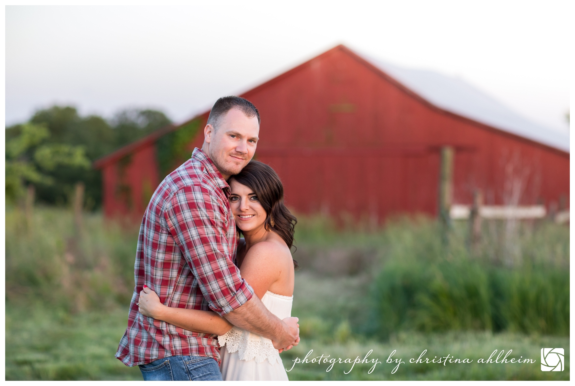 Small Town Farm Memorial Day Engagement Photographer