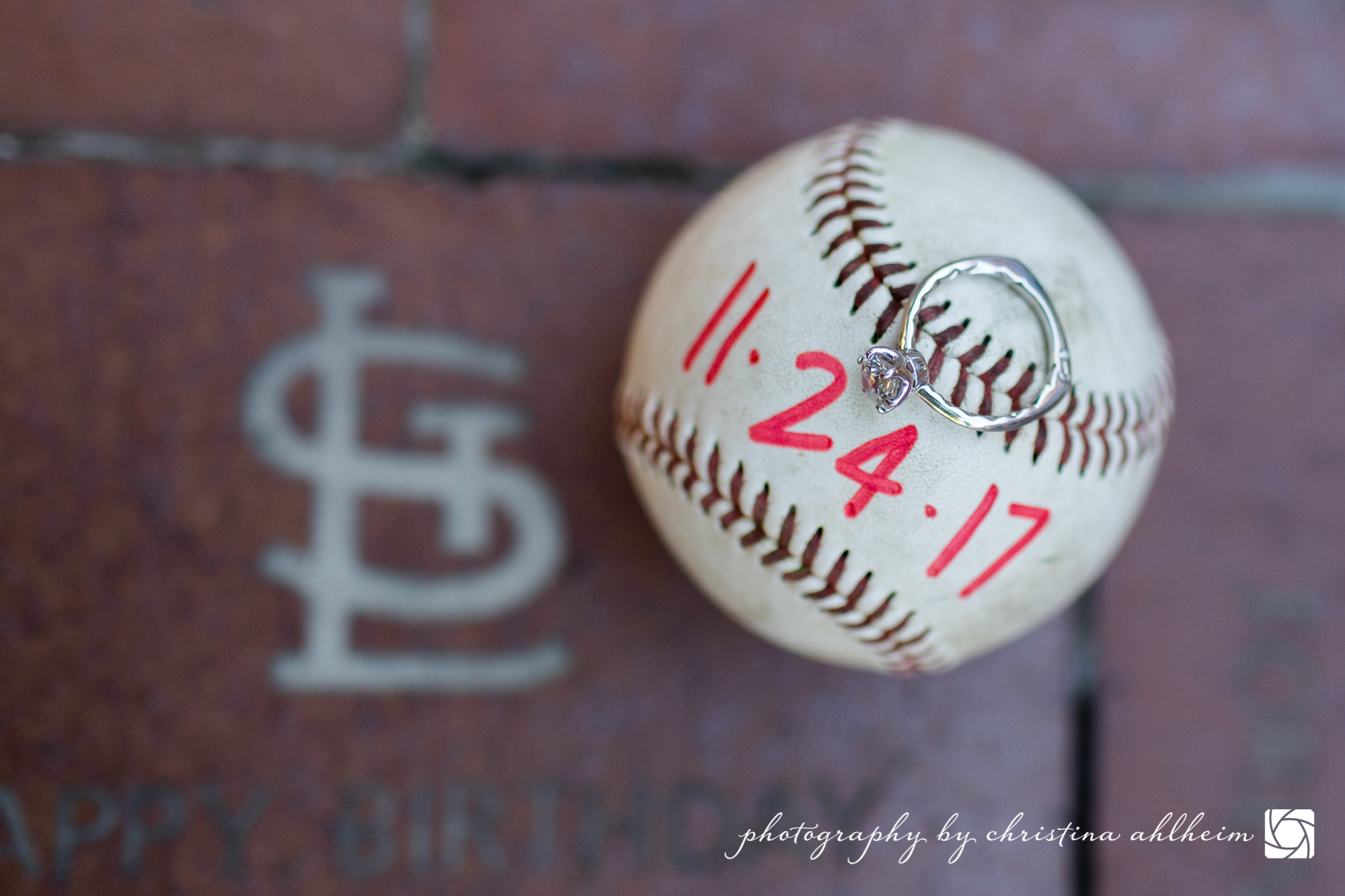 Busch Stadium and Lafayette Park Engagement Photography