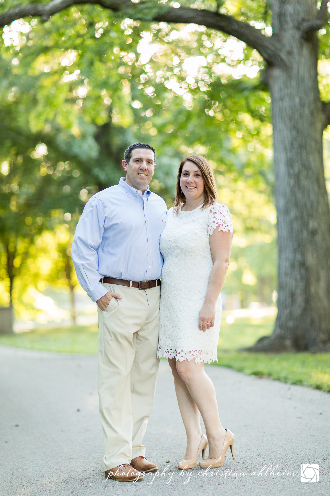 Busch Stadium and Lafayette Park Engagement Photography