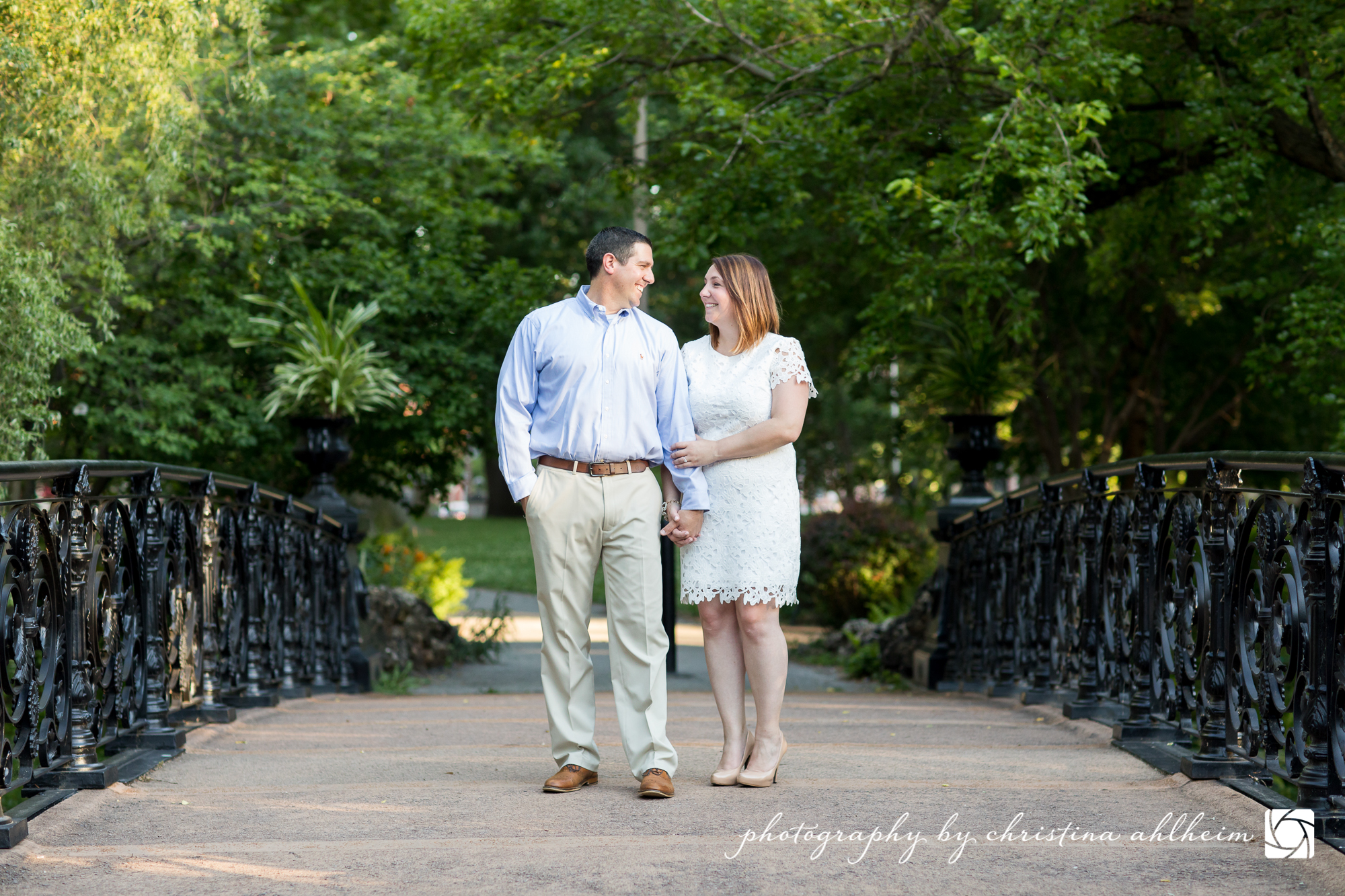 Busch Stadium and Lafayette Park Engagement Photography