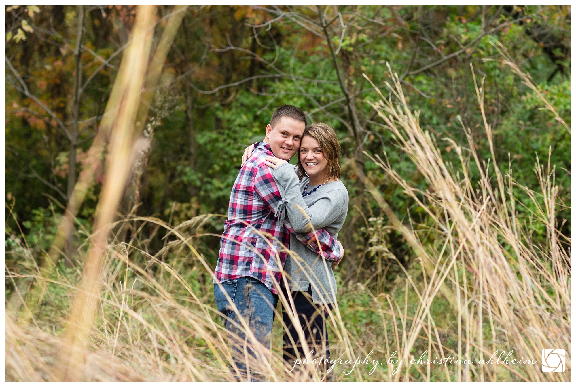 Faust Park November Fall Engagement Photographer