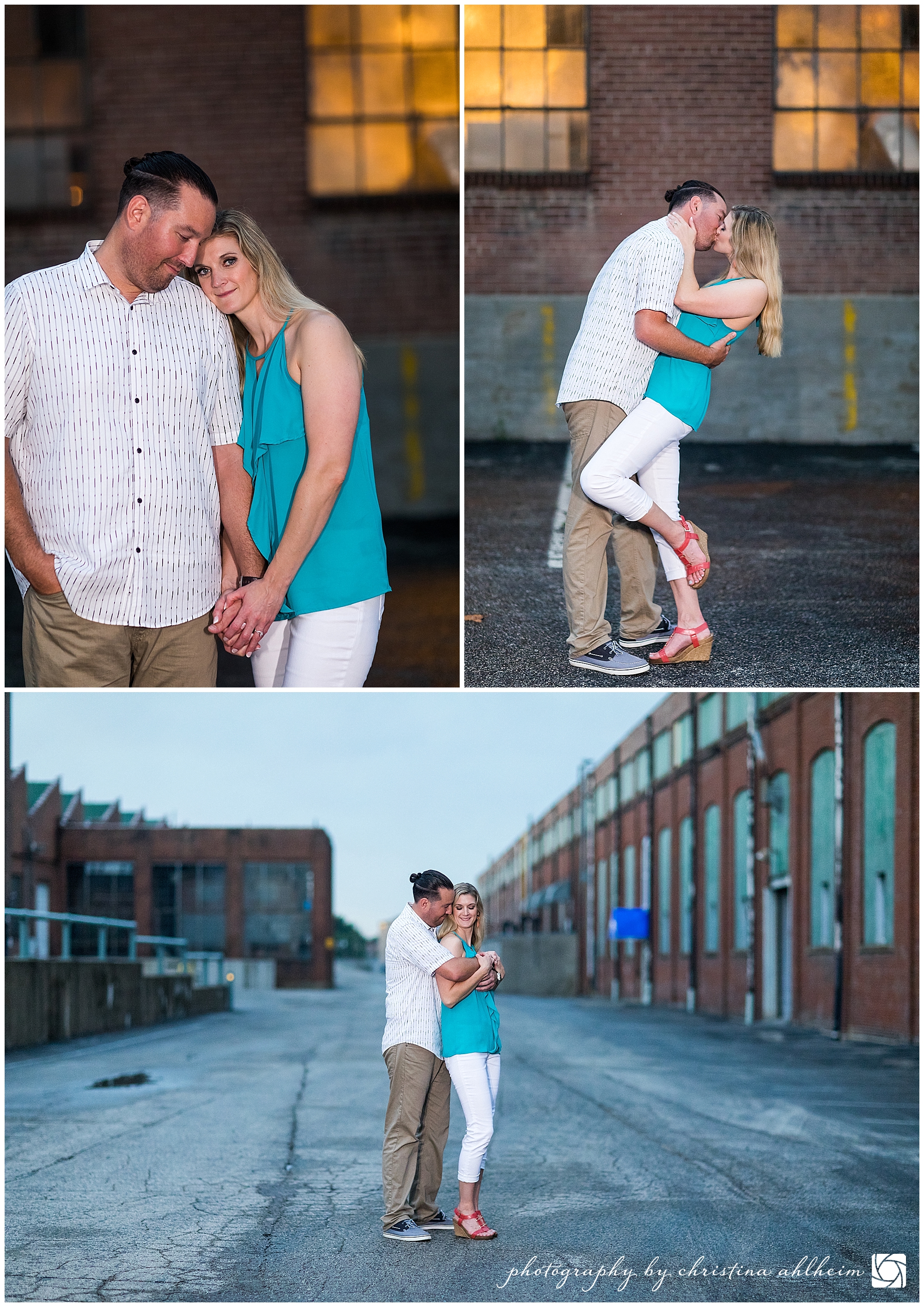 Main Street St. Charles Engagement Photographer