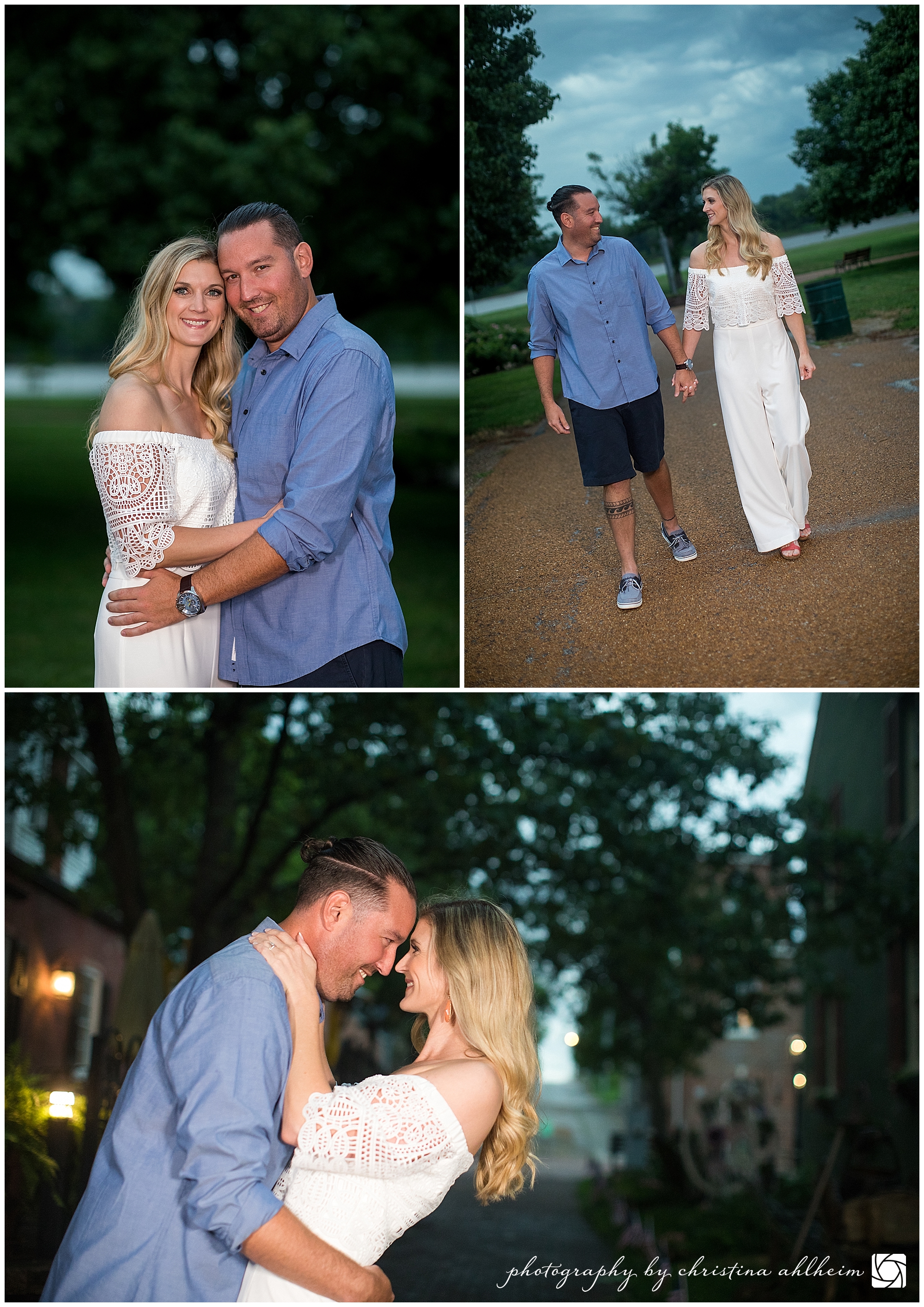 Main Street St. Charles Engagement Photographer