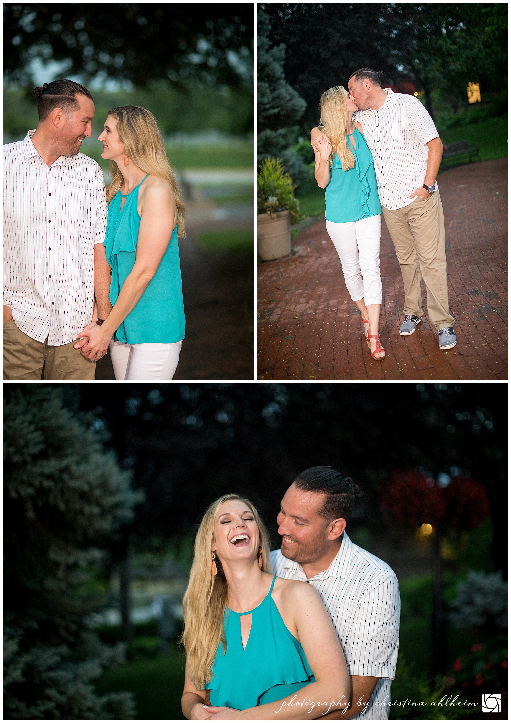 Main Street St. Charles Engagement Photographer