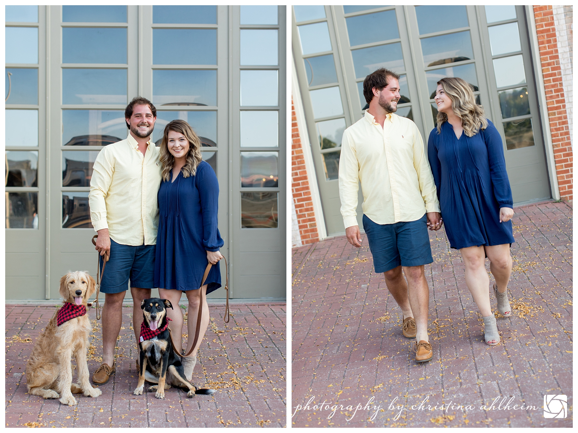 Downtown Hermann Missouri Engagement