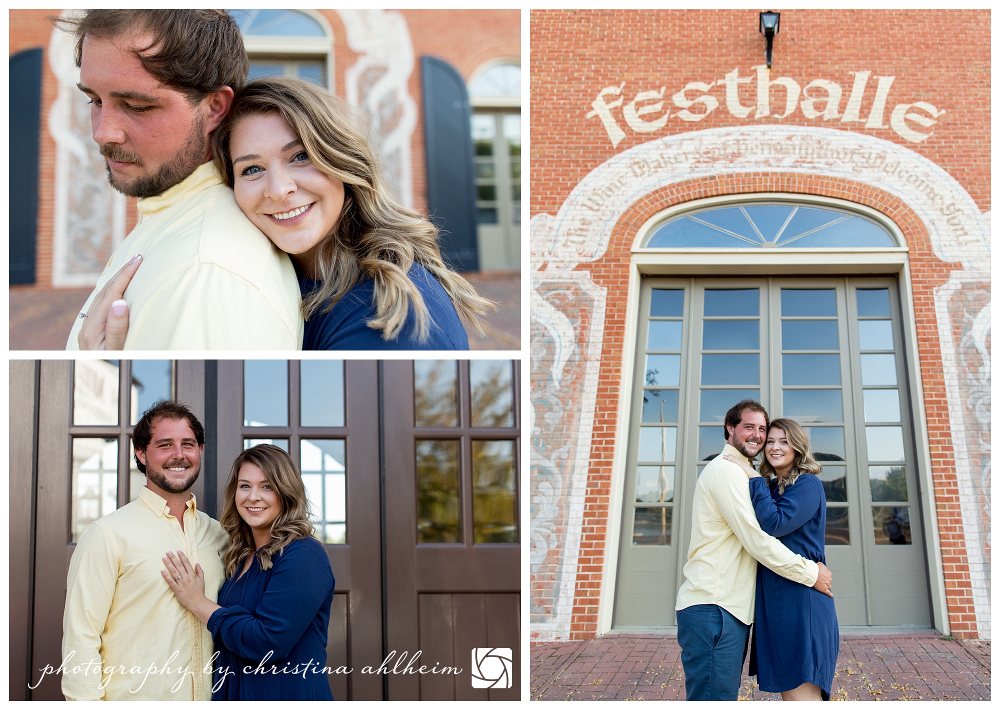 Downtown Hermann Missouri Engagement