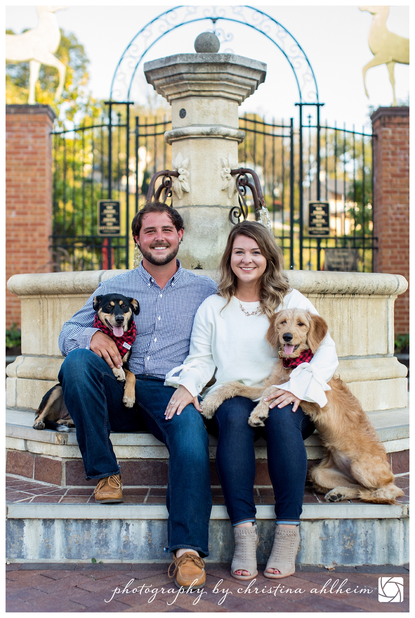 Downtown Hermann Missouri Engagement