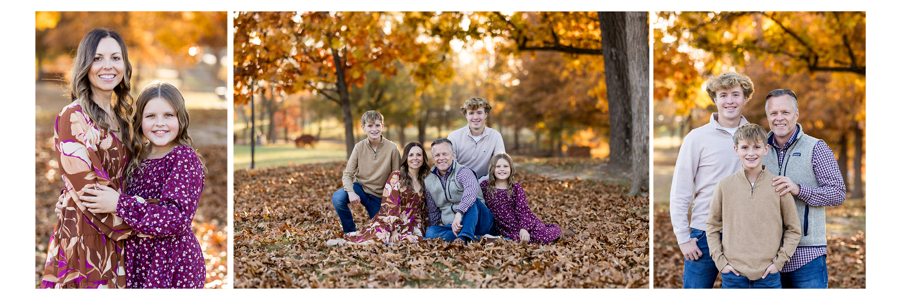 Family portrait taken during a fall session in Wentzville Missouri.