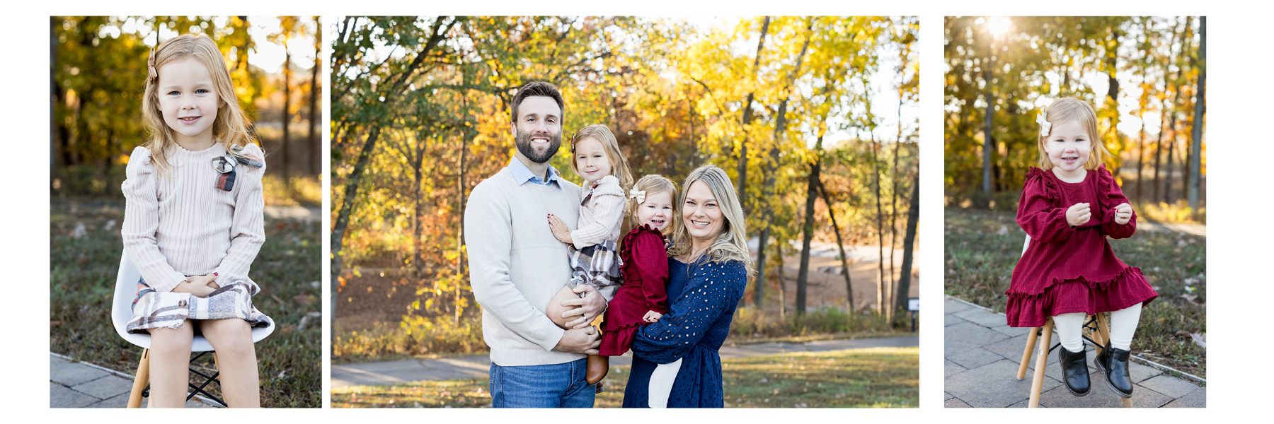 Family portrait taken during a fall session in Wentzville Missouri.